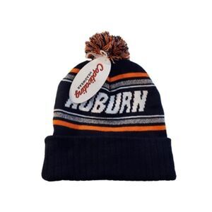 Auburn Tigers Ski Hat Pom Pom NWT